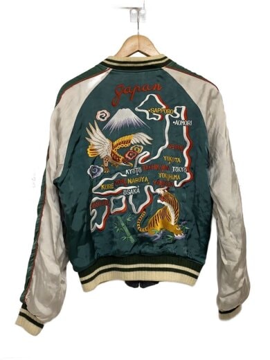 商品画像：スカジャン/M/レーヨン/GRN 2