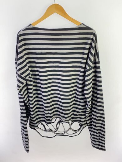 画像：GRANCY長袖Tシャツ/M/コットン/BLK/ボーダー/GRAIs8062