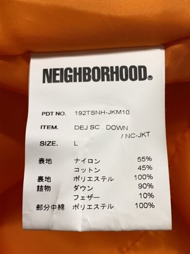商品画像：DEJ SC DOWN/NC-JKT/ダウンジャケット/L/ナイロン/BLK/プリント/192TSNH-JKM10// 4