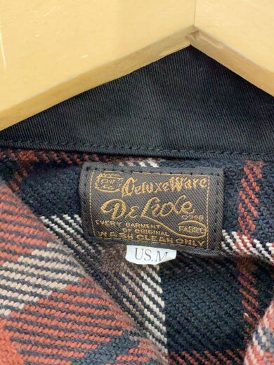 商品画像：DELUXE STYLE SHIRT/ヘビーネルシャツ/長袖シャツ/M/コットン/BRD/チェック 3