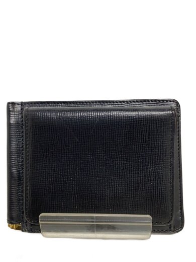 商品画像：2つ折り財布/レザー/BLK/メンズ// 1