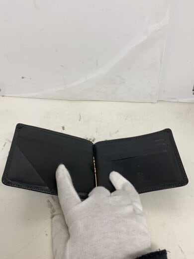 商品画像：2つ折り財布/レザー/BLK/メンズ// 4
