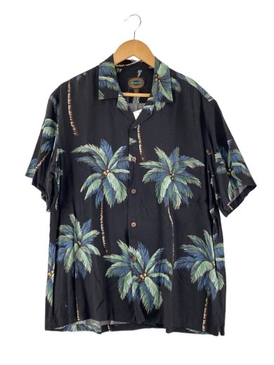 商品画像：hawaiian reserve collection/半袖シャツ/L/レーヨン/BLK/総柄// 1