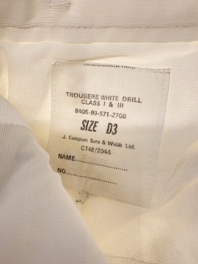 商品画像：ボトム/--/コットン/WHT/white drill/royal navy// 4