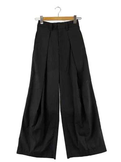 商品画像：CS/stripe cross tuck drape/スラックスパンツ/1/GRY/ストライプ/551104// 1