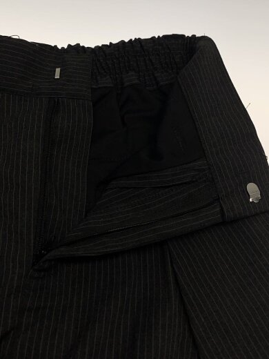商品画像：CS/stripe cross tuck drape/スラックスパンツ/1/GRY/ストライプ/551104// 3