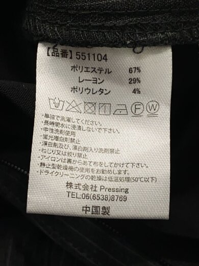 商品画像：CS/stripe cross tuck drape/スラックスパンツ/1/GRY/ストライプ/551104// 6