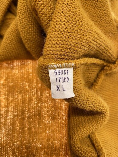 商品画像：背タグ取れかけ/カーディガン(厚手)/XL/アクリル/YLW// 4