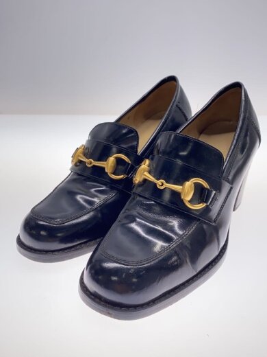 商品画像：ドレスシューズ/UK6/BLK/レザー/100 0356/ホースビット/チャンキーヒール 2