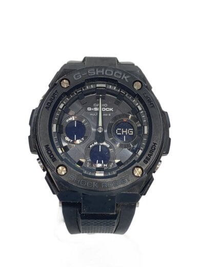 商品画像：ソーラー腕時計・G-SHOCK/デジアナ/レザー/BLK/BLK 1