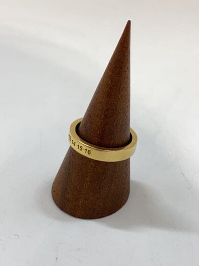 商品画像：Lab-grown diamond numbers ring/SV925/17号/カラーストーン/GLD/メンズ 2