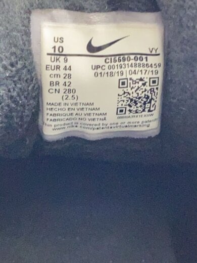 商品画像：AIR MAX2 LIGHT QS/エアマックスライト/ブラック/CI5590-001/28cm/BLK 7
