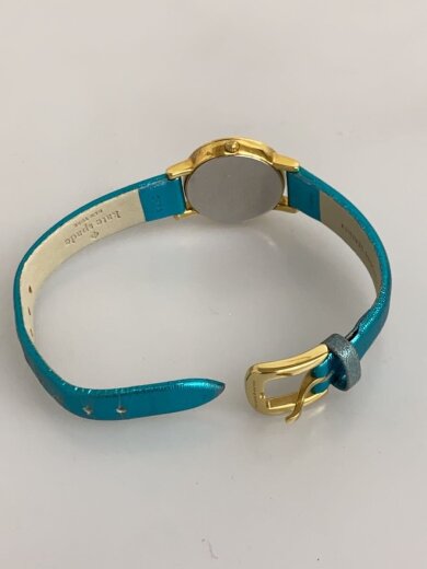 商品画像：クォーツ腕時計/アナログ/レザー/WHT/BLU 4