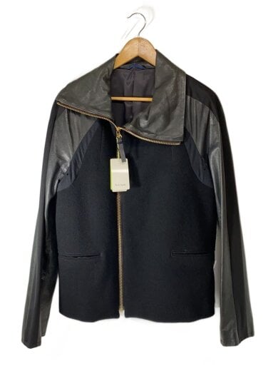 商品画像：レザージャケット・ブルゾン/L/ウール/BLK 1