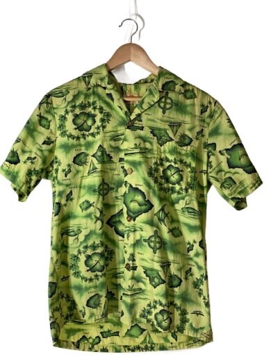 商品画像：Ui-Maikai/半袖シャツ/--/コットン/GRN/無地 1