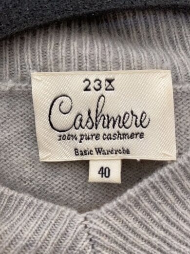 商品画像：ニット・セーター(薄手)/40/カシミア/GRY 3