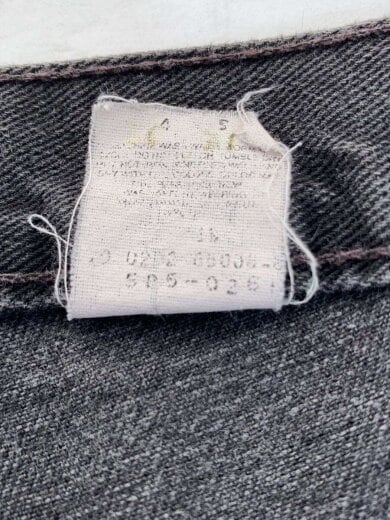 商品画像：00s～/505/ストレートパンツ/36/コットン/BLK/無地 6