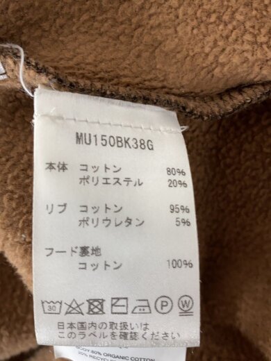 商品画像：ジップパーカー/M/コットン/BRW/総柄/MU150BK38G// 4