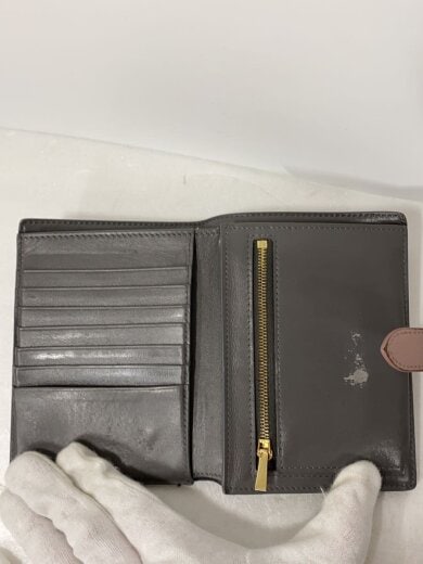 商品画像：2つ折り財布/--/GRY/レディース/ミディアム ストラップ ウォレッ 4