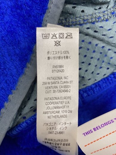 商品画像：フリースジャケット/M/ポリエステル/BLU/無地/26420FA23 4