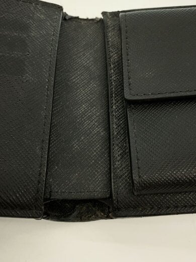 商品画像：2つ折り財布/レザー/BLK/メンズ 8