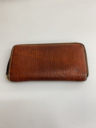 商品画像：長財布/レザー/BRW/無地/メンズ 1