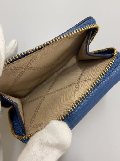 商品画像：3つ折り財布/--/BLU/無地/レディース 5