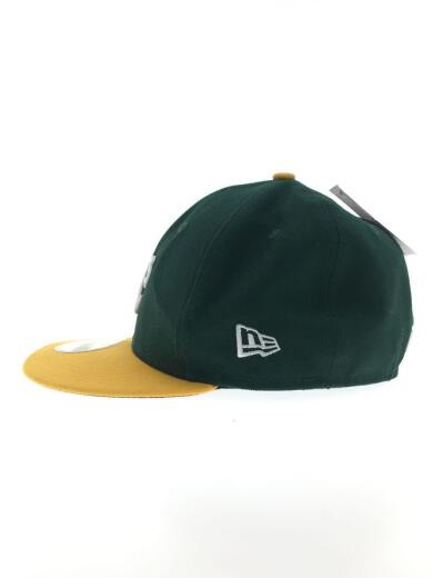 画像：NEW ERAキャップ/ポリエステル/GRN/59fifty/アスレチックス/型崩れ考慮2