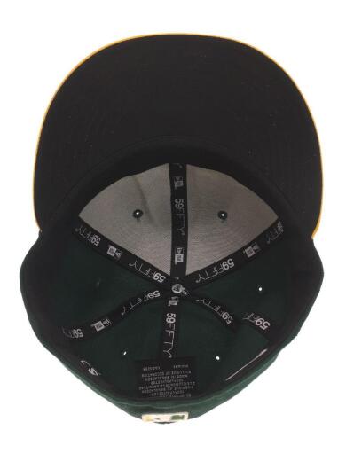 画像：NEW ERAキャップ/ポリエステル/GRN/59fifty/アスレチックス/型崩れ考慮4