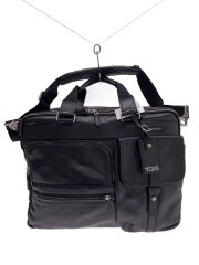 ブリーフケース/レザー/BLK/68140D/ロゴ割れ有