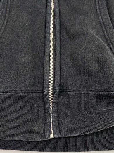 商品画像：ジップパーカー/M/コットン/BLK/無地 7