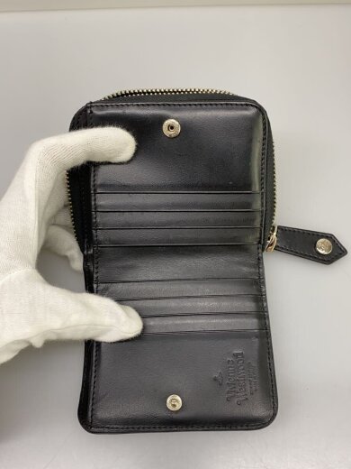 商品画像：2つ折り財布/レザー/BLK/レディース/51080020 4