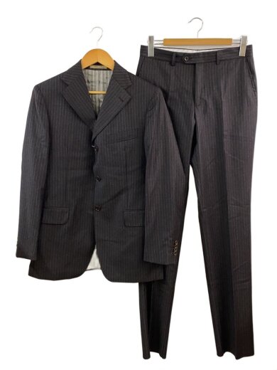 商品画像：スーツ/--/ウール/BRW/ストライプ/06RIWA49 1