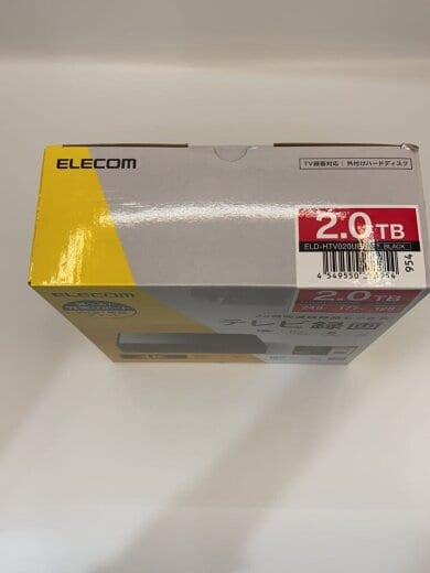 画像：ELECOM外付け ハードディスク ELD-HTV020UBK5