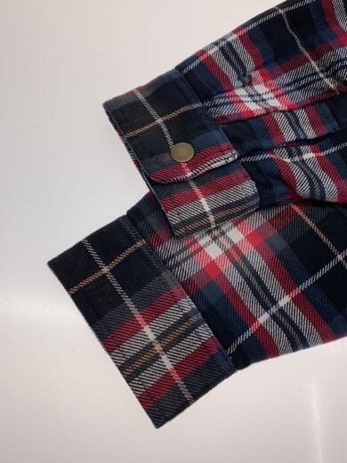 商品画像：25AW/Lined Zip Up Hooded Flannel Shirt/M/ポリエステル/RED/チェック// 5