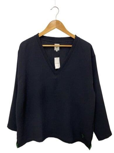 商品画像：S.S. V Neck Shirt/長袖Tシャツ/S/ポリエステル/BLK/KP845 1