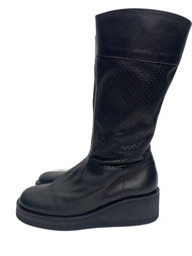 商品画像：qua drille rangle /ブーツ/L/BLK/レザー 1