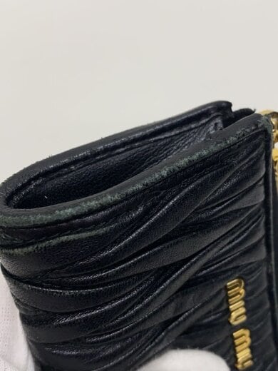 商品画像：マテラッセ/キーケース/羊革/BLK/レディース/5PP026/L字/*フチ部分全体スレ有 7