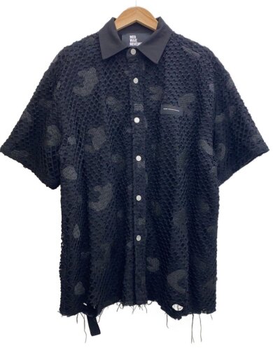 商品画像：半袖シャツ/--/ポリエステル/BLK/無地/MW072080277 1