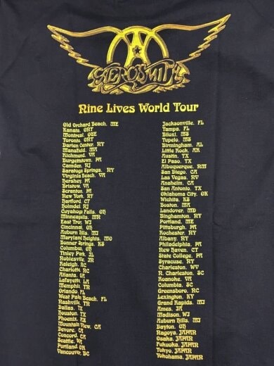 商品画像：90s/AEROSMITH/Nine Lives/Tシャツ/M/コットン/BLK 7