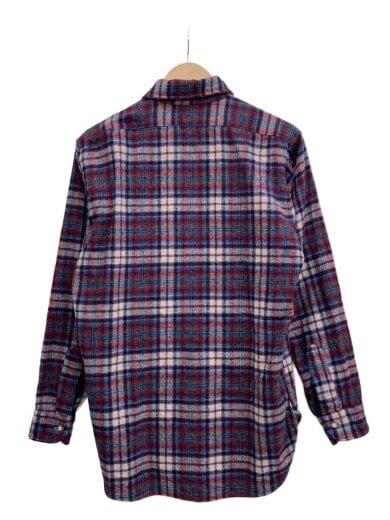 商品画像：70s/WOOL SHIRT/長袖シャツ/M/ウール/チェック/USA製 2