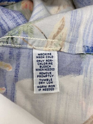 商品画像：90s/VINTAGE CAMP/開襟/アロハシャツ/XL/--/BLU/総柄 5