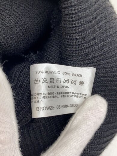 商品画像：2025AW Knit Cap/ニットキャップ/FREE/アクリル/BLK/メンズ/AW25BRENAC01TK// 5