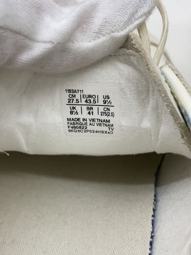 商品画像：ローカットスニーカー/27.5cm/WHT/レザー/1183A711 7