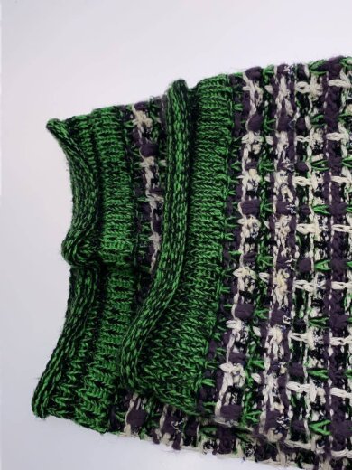 商品画像：プライムオーバクルーネックニットプルオーバー/2/アクリル/マルチカラー/11222361304 5