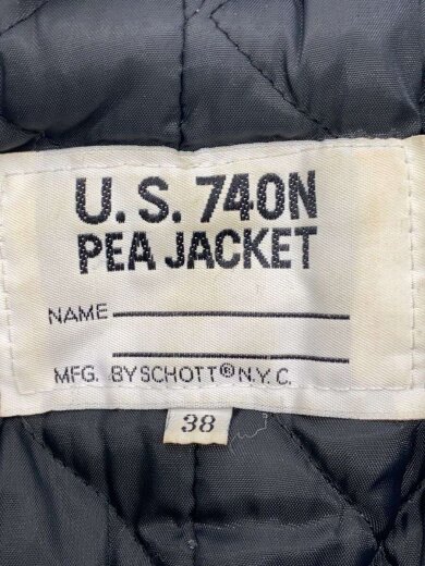 画像：Schottピーコート/38/ウール/GRY/740N3