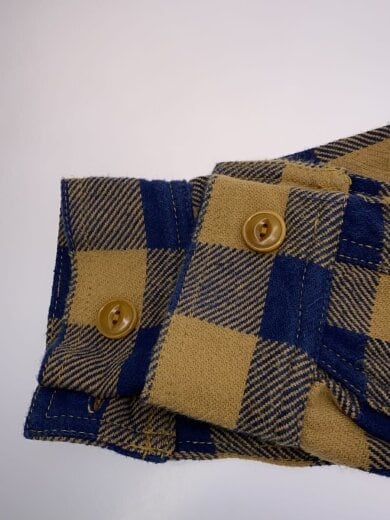 商品画像：ネルシャツ/38/コットン/BEG/チェック 5