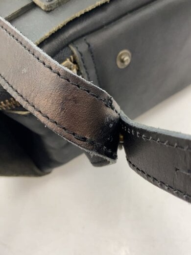 商品画像：TRIPMACHINE/タンクバッグ/バイカーポーチ/バッグ/レザー/ブラック 8