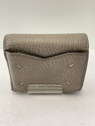 商品画像：3つ折り財布/レザー/GRY/メンズ 2