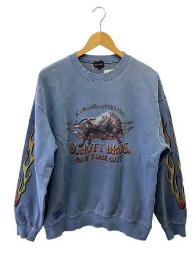 商品画像：PIGMENT O/D CREW SWEAT/スウェット/M/コットン/BLU/782-3132005 1